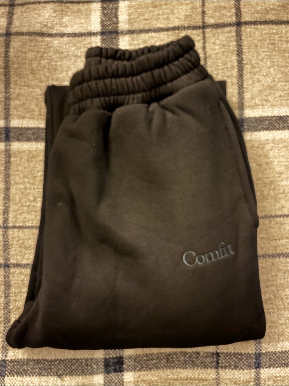 Comfit Women's Black Jogger Pants with Elastic Waist